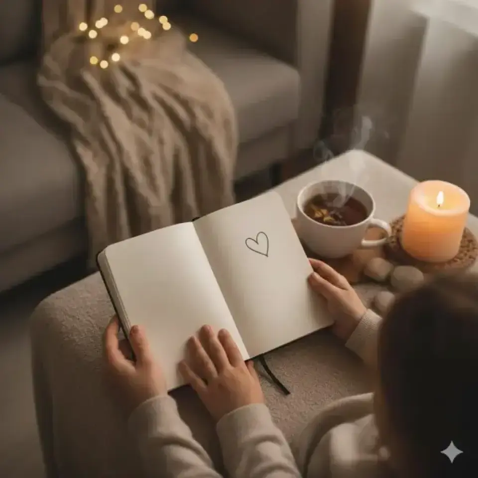 جرّبوا 5 دقائق امتنان قبل النوم: كل واحد يشارك لحظة حلوة من يومه. عادة صغيرة تصنع بيتًا أهدأ وقلوبًا أدفأ