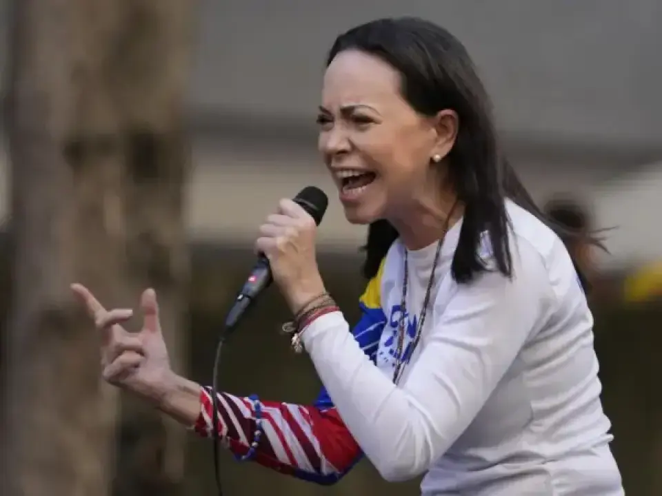 زعيمة المعارضة الفنزويلية دعت الأمريكان لغزو بلادها وقالت لدينا بترول أكثر من السعودية ،،اليوم بعد دخول الأمريكان فنزويلا أخبرها ترامب أنها لا تصلح للحكم ،،
هكذا خونة الأوطان مجرد حذاء  يلبسه العدو وهو يدوس ارض الوطن ثم يلقي به في اول مكب نفايات ،،